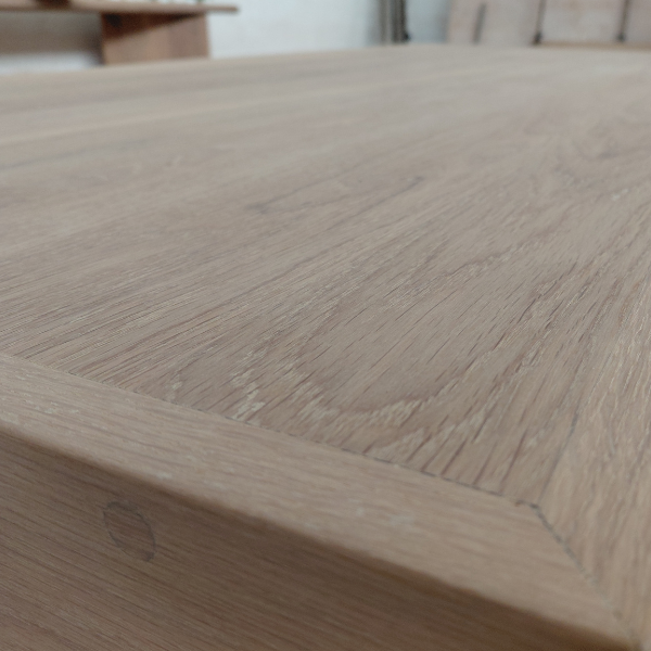 Oak Table with metal base - Image 4